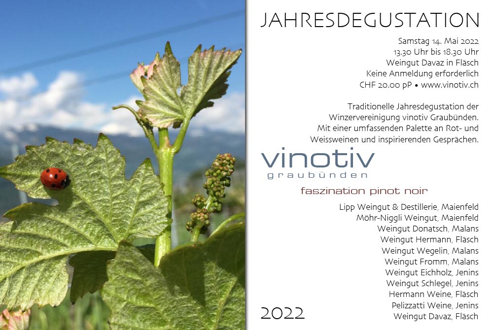 Traditionelle Jahresdegustation der Winzervereinigung vinotiv Graubünden