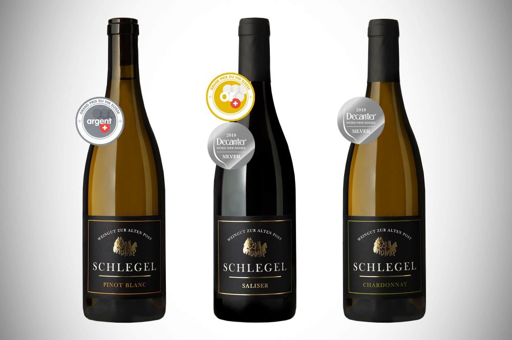 Schlegel Weine Auszeichnungen Decanter und Grand Prix du Vin Suisse